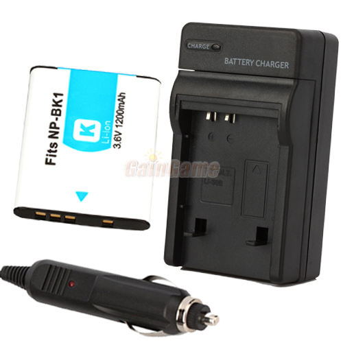 NPBK1 Type K Battery+Charger for SONY CyberShot DSCDSCW180 W190 W370