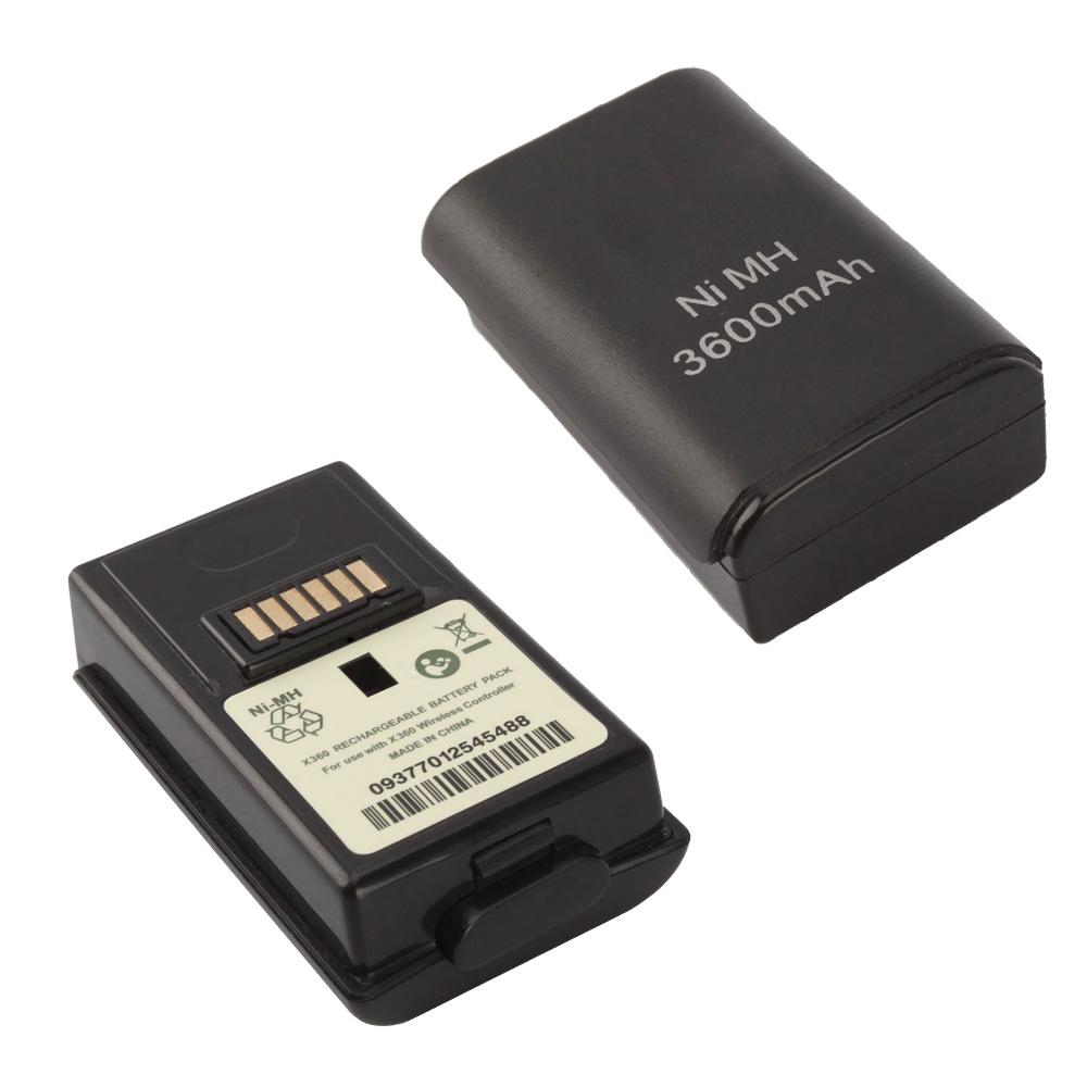 2 X Wireless 3600 mAh Controller Rechargeable Battery Pack for Xbox 360